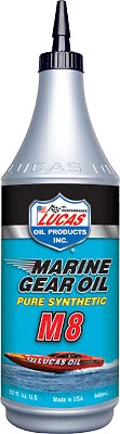 Lucas Oil 10652 - Synthetic SAE 75W-90 M8 Marine Gear Oil - 1 quart 75W-90