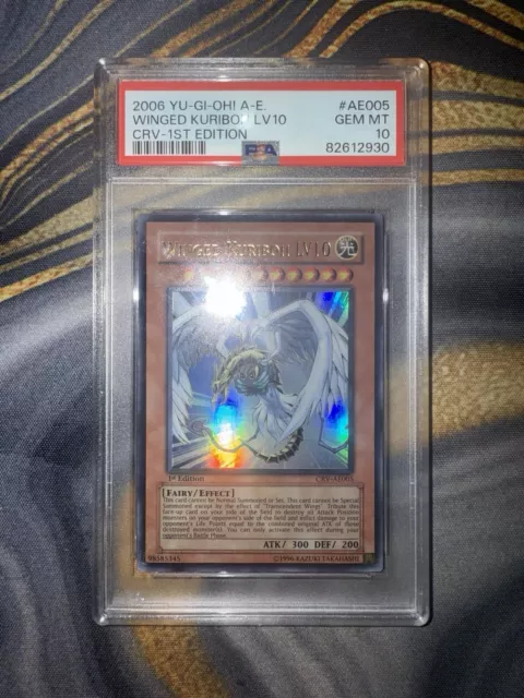 WINGED KURIBOH LV10 Ultimate Rare 1st CRV-EN005 PSA 8 NM-MT WINGED KURIBOH LV10 Ultimate Rare 1st CRV-EN005 PSA 8 NM-MT