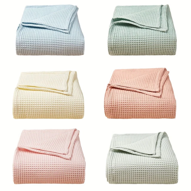 Coperta in puro cotone resistente e morbida per rete a nido d'ape per bambino