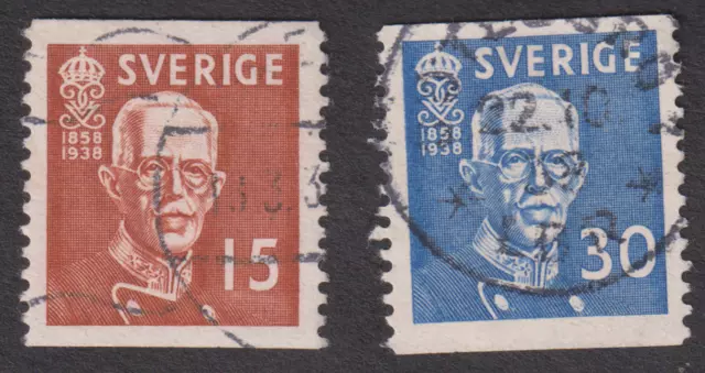 SWEDEN  1938  80th Anniv of the Birth of King Gustaf V .  Good Used    (p613)