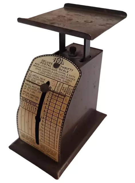 Vintage 1940s Deluxe Thrifty Postal Scale by IDL Mfg. & Sales Corp NY