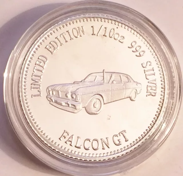 NEW FALCON GT MCS1 Certified 1/10th Oz 999.0 Pure Silver Bullion Coin