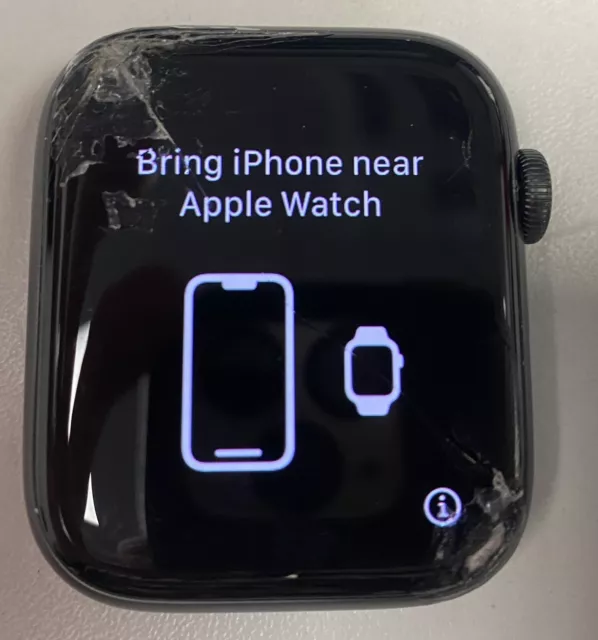DAMAGED APPLE Watch Series 5 GPS Cellular Silver 44MM A2157