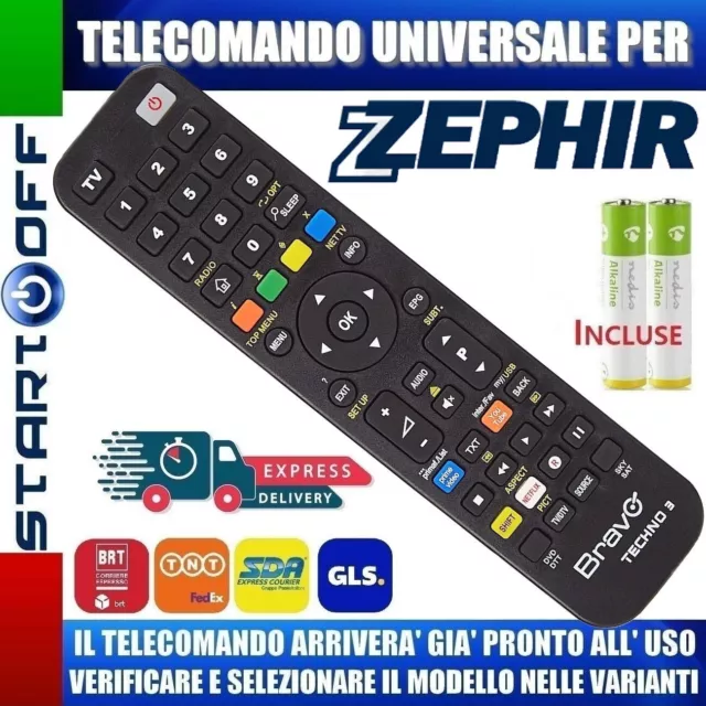 Telecomando Zephir Universale Clicca Sul Tuo Modello Lo Riceverai Gia Pronto