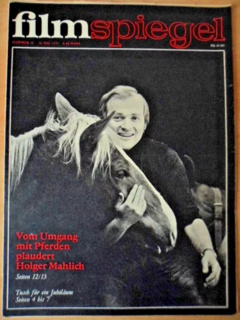 FILMSPIEGEL 10- 1971 Holger Mahlich 25 Jahre DEFA Claudia Cardinale Martinelli 3