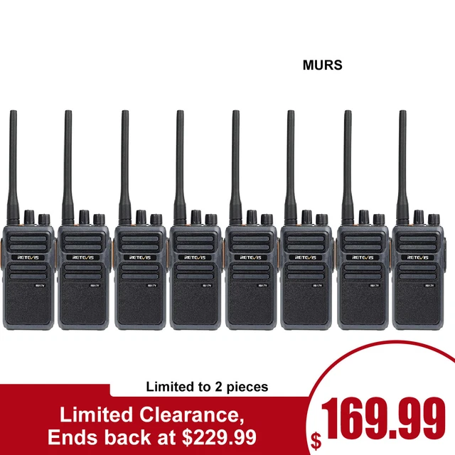 8* Retevis RB17V MURS 2Way Radio VHF Walkie Talkie USB-C Charging 4400mAh 8* Retevis RB17V MURS 2Way Radio VHF Walkie Talkie USB-C Charging 4400mAh