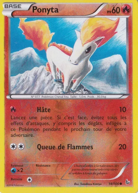 Ponyta Reverse - XY2:Sparks - 14/106 - New French Pokemon Card