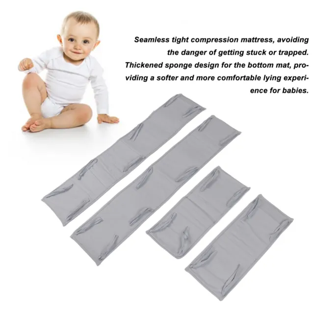 (Gray) Toddler Bed Rail Guard Breathable Side Railing Guards For Most