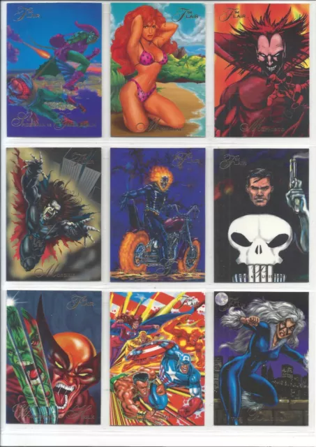 1994 Flair Marvel Annual Universe Trading Card Comics Singles U Pick Power Blast