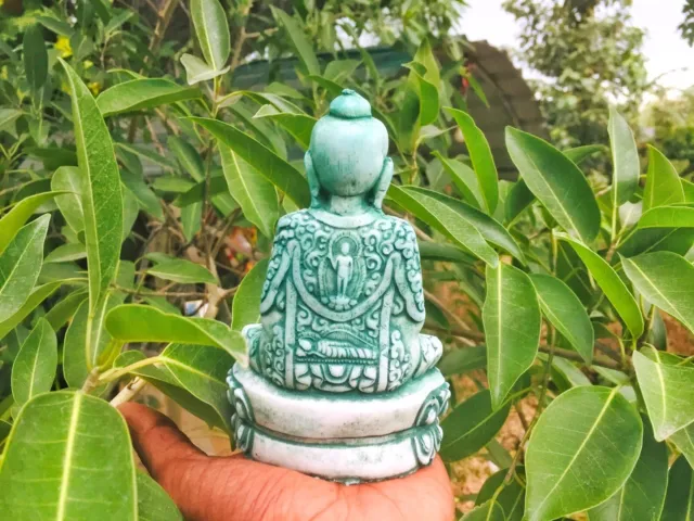 Estatua de piedra única del Señor Buda Meditando Figura Señor Buda Pacífico 2