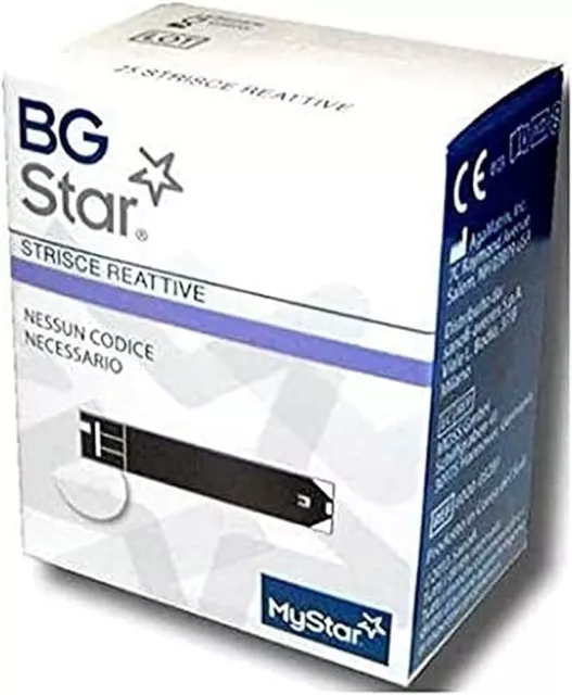 Bg Star  25 Strisce Reattive Per Glicemia