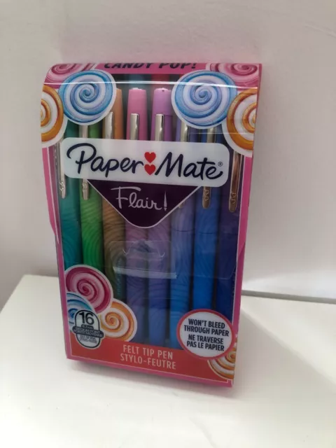 Paper Mate feutre Flair, blister de 6 pièces en couleurs