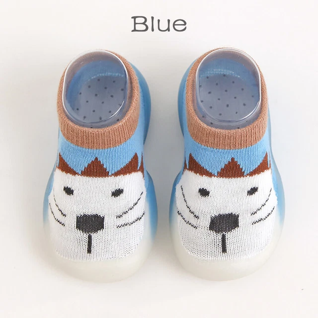 Pantofole antiscivolo invernali calde bambini bambina bambini bambino bambino bambino calze di cotone Regno Unito 10