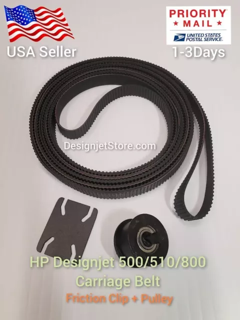 HP Designjet 500/510/800 42" Carriage Belt Kit C7770-60014 USPS Priority Pkg