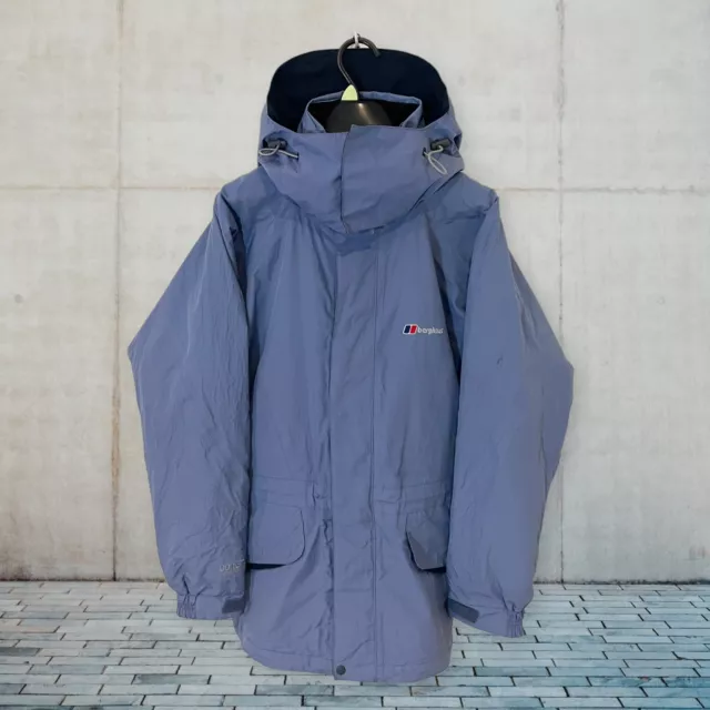 Womens Blue Berghaus Hooded Jacket - Size 10 (S) O43