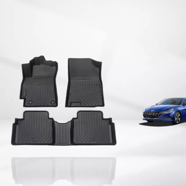 FIT 2022 2023 2024 Hyundai Elantra N Floor Mats All Weather 3D TPE