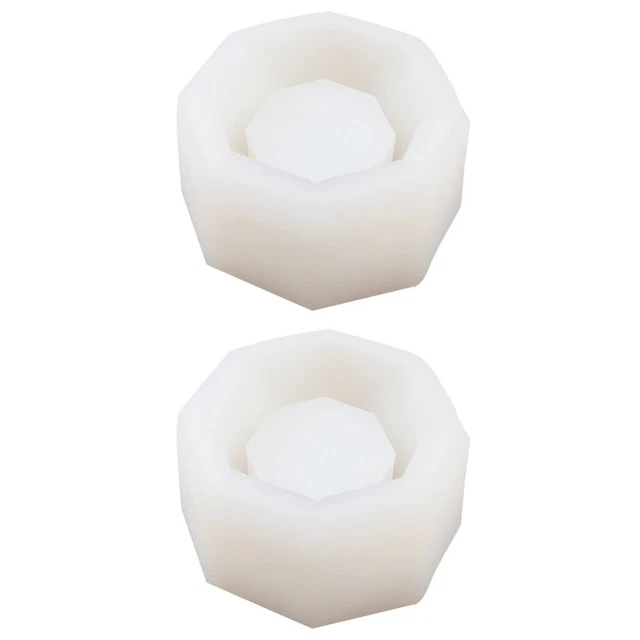 2 piezas Pluma Taza Moldes Silicona Plantador Forma Planta Soporte Forma