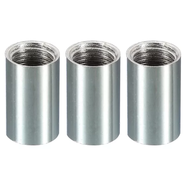 3Pcs Thread Reducing Nuts M10 Male to 1/4-20 Female Sleeve Reducer Pipe Adapters