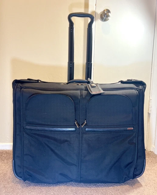 TUMI Alpha Wheeled Garment Bag #22031D4 Extended Trip Rolling Wardrobe Black 2