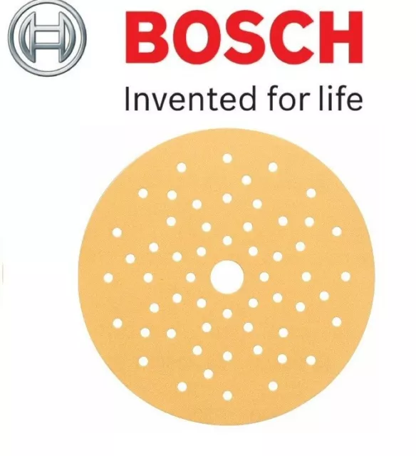 BOSCH Sanding Sheets for Wood + PAINT (Dia=150mm, Grit=120, 50/Box) (2608621019)