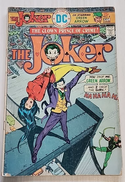 The Joker Issue #4 DC Comics 1975 Bronze Age Comic Book Starring Green Arrow