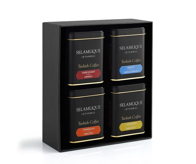 Traditionnel Café Turc Mélange Set 2 " Selamlique " (125 Gr X 4)