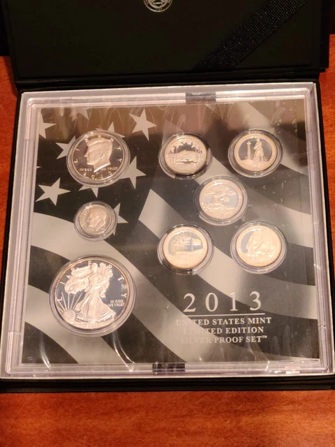 United States Mint 2013 Limited Edition Silver Proof Set w/ OGP And COA