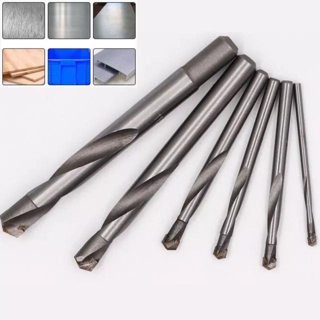 Drilling Drill Bit Grey Plastic Aluminum Alloy Cemented Carbide Copper
