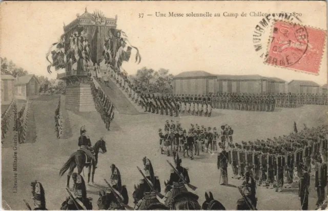 CPA Camp de CHALONS Messe solennelle GUERRE MILITAIRE 1870 (50250)
