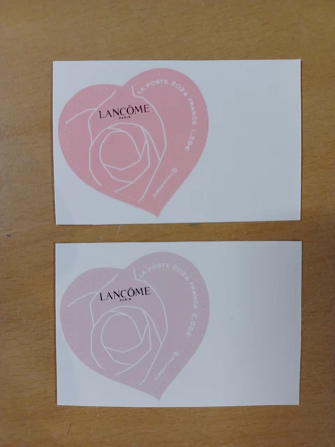 Timbres France 2024 – Feuille Bloc Coeur Lancôme Saint-Valentin – Neuf** – 20g