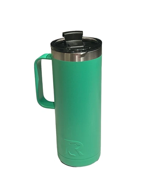 RTIC 20oz Travel Mug Green Double Wall Vacuum Insulated Coffee Cup