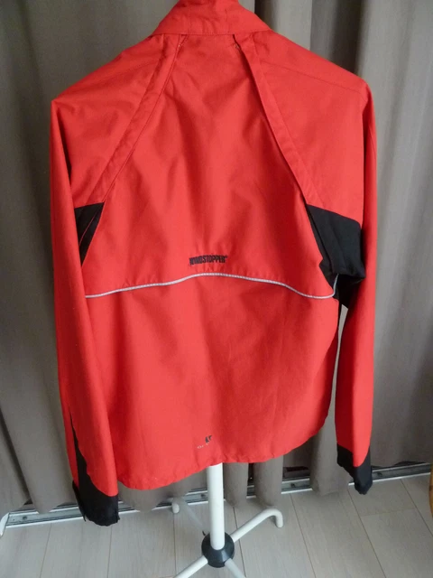 Veste Gore Bike Wear Windstopper Homme M – Rouge, Coupe-vent, Manches Amovibles