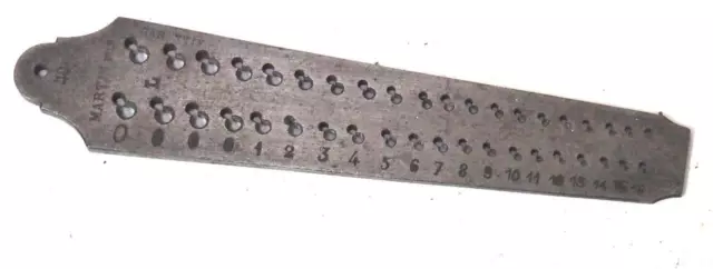 Martin pivot gauge - Watch Pivot screw gauge no 40 Martin pivot gauge - Watch Pivot screw gauge no 40