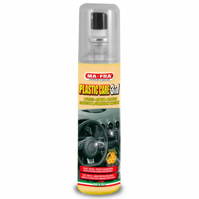 MAFRA TRATTAMENTO 3in1 LUCIDA PROTEGGE RAVVIVA PLASTICHE CRUSCOTTO AUTO 125 ml