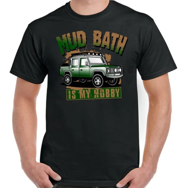 T-shirt 4x4 90 SVX 120 Off Roading Mud Bath Uomo Funny Road 5