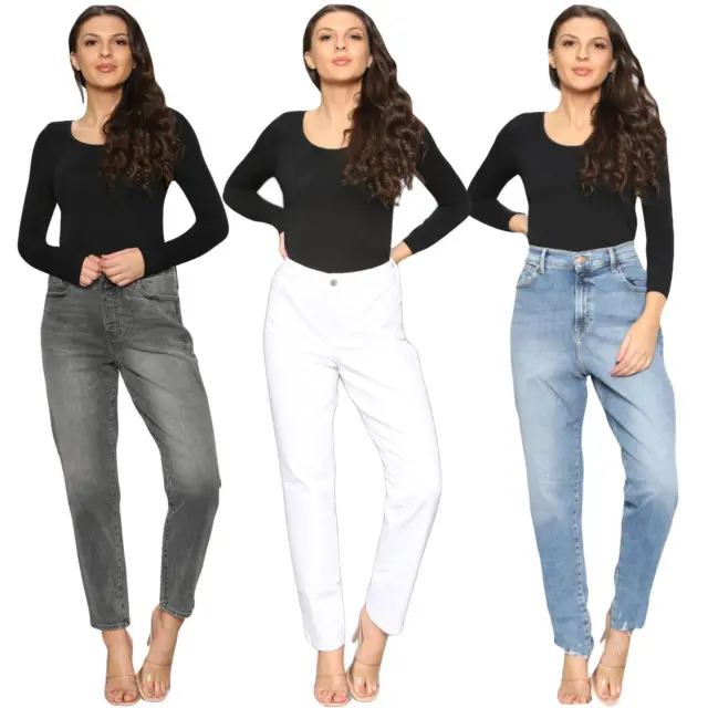 Womens Slim Fit Jeans Ladies Stretchable Casual Denim Stretch Pants UK Size 6-24