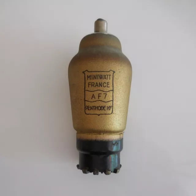 Lampada Tubo MINIWATT Francia AF7 Pentodo HF 496 Radio Tsf 1950 Vintage N5454