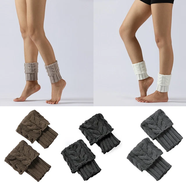 Kaizuanm 3 Paia Donna Scaldamuscoli Inverno Maglia Legwarmer Stivali Cover Di In - Foto 4