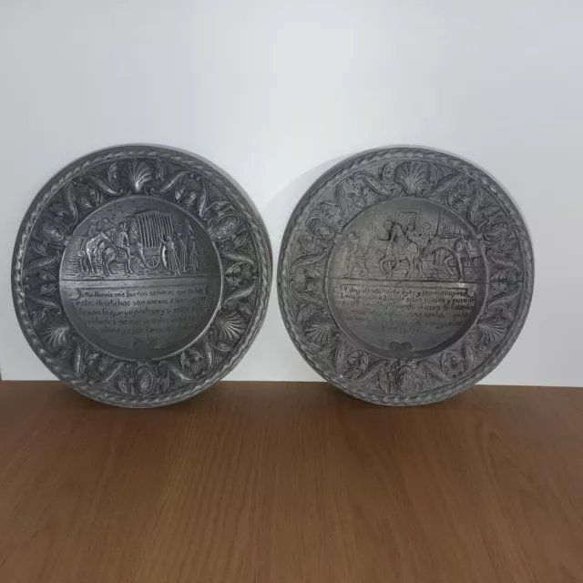 Platos De Metal Decorativo