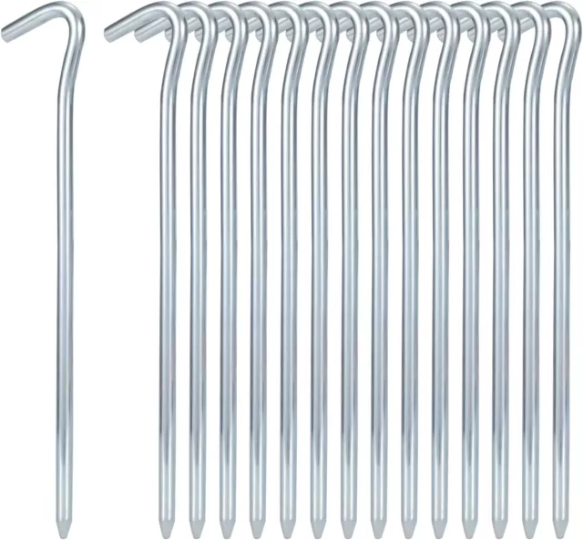 Heringe Zeltheringe 30Cm Erdnagel Mit Spannhaken Schnurhaken Verzinkt Stahl