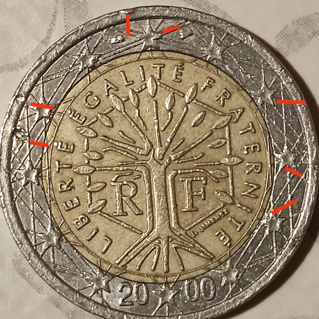 1 Euro Münze Frankreich 2000 Wert 2 EURO MÜNZE Frankreich 2000 Mit Fehler EUR 820,00 - PicClick DE