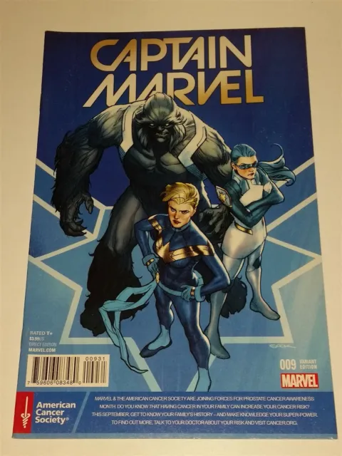 Captain Marvel #9 Variant Vf (8.0 Or Better) November 2016 Marvel Comics