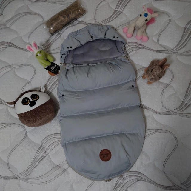 DEÄREST BÄBY Sleeping Bag in Stroller Footmuff Cocoon Waterproof- GRAY-NWT