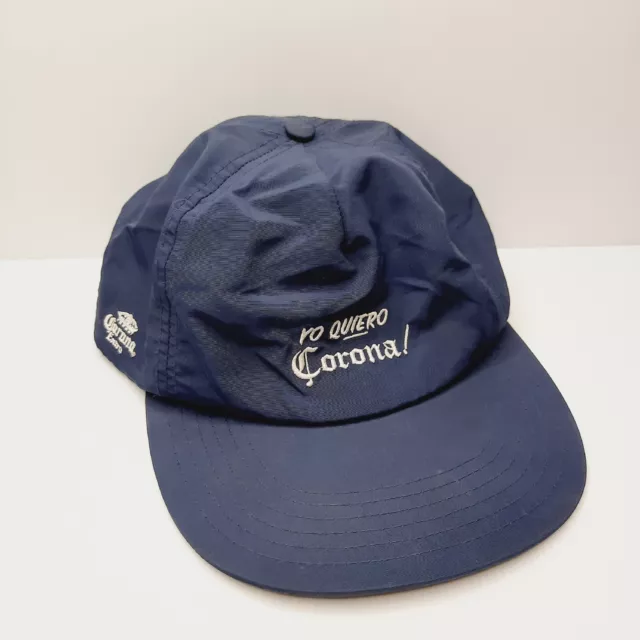 Corona Extra Yo Quiero Corona Navy Blue Cap Hat Adjustable Snapback