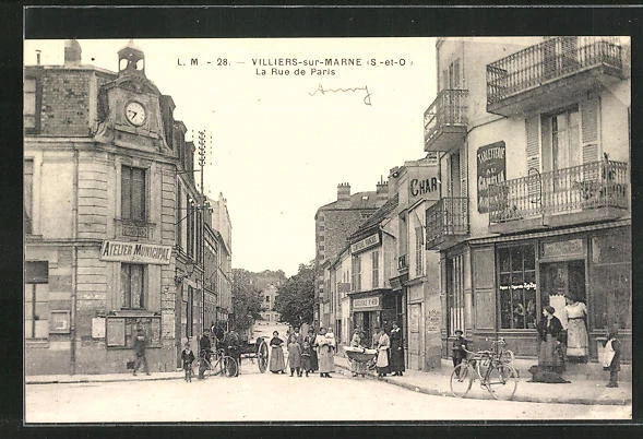CPA Villiers-sur-Marne, La Rue de Paris