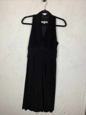 Evan Picone Black Dress Size 8 Marilyn Monroe Halter Cocktail Formal Dress (A7)