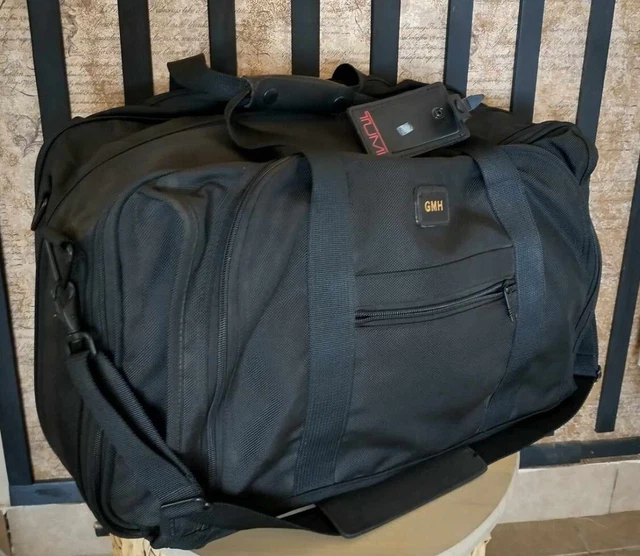 Tumi Black Ballistic Nylon Carry -On Expandable Weekend Duffel Bag 21"