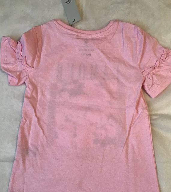 Set T-shirt mini ragazze River Island età 2-3 anni rosa frilly lamour nuova con etichette 7
