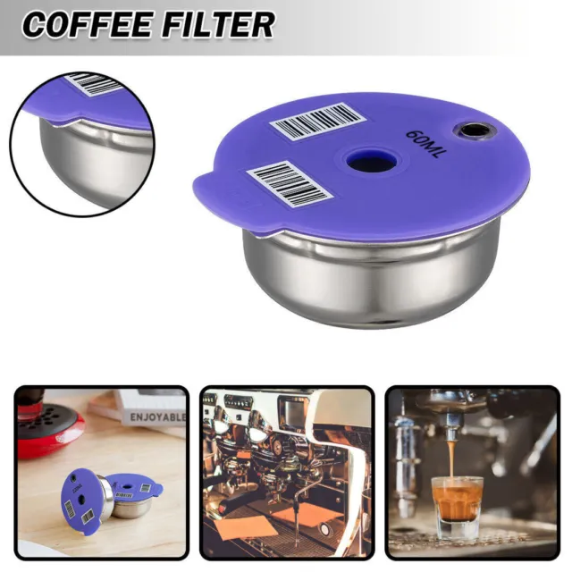 Nachfüllbare Pod Wiederverwendbare Kaffeekapseln mit Silikondeckel Bosch Tassimo