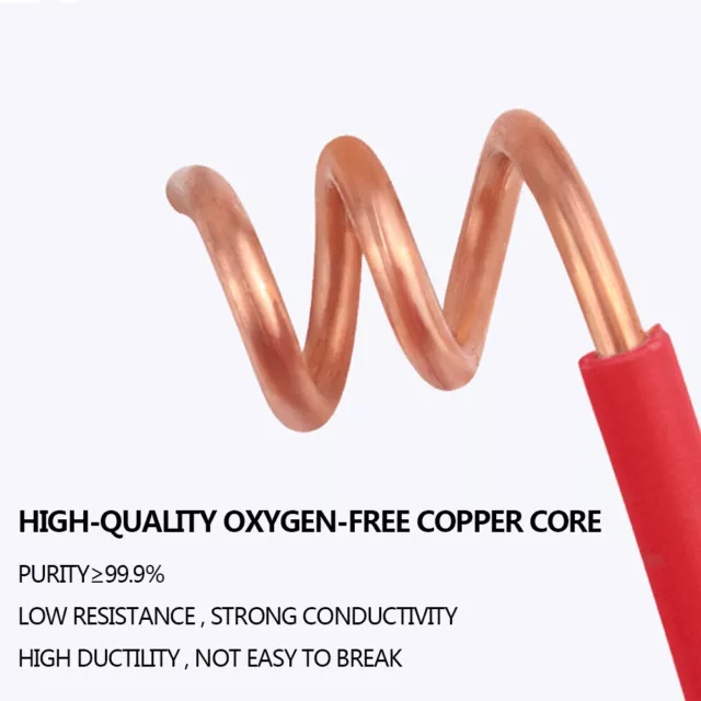 1-10mm² PVC Insulated Electrical Cable Single Core Copper BV Hard Wire Household 3